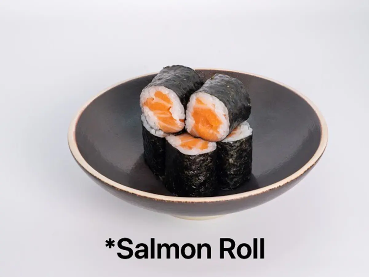 Salmon Roll at Nara Revolving Sushi Bar, Japanese Retaurant in United States